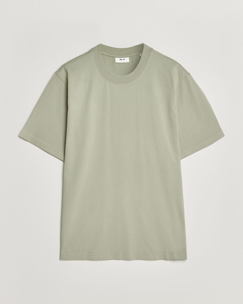 NN07 Adam Crew Neck T-Shirt Sage Green – Grön