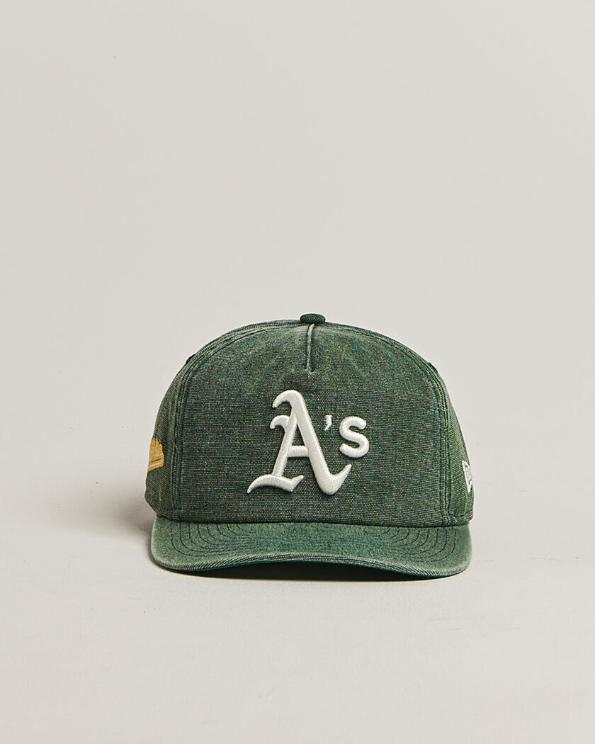 New Era 9Twenty Washed Cotton Cap Oakland Athletics – Grön
