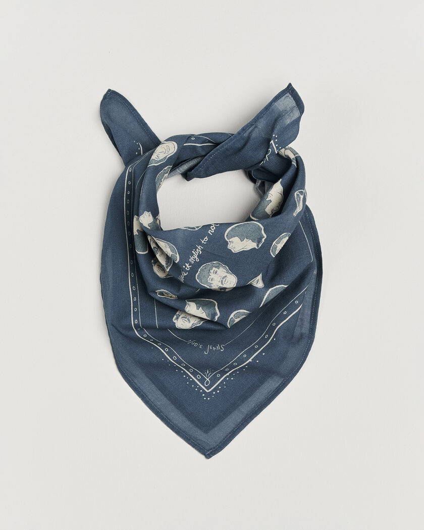 Nudie Jeans Ingrid OG Line-Up Bandana Blue – Blå
