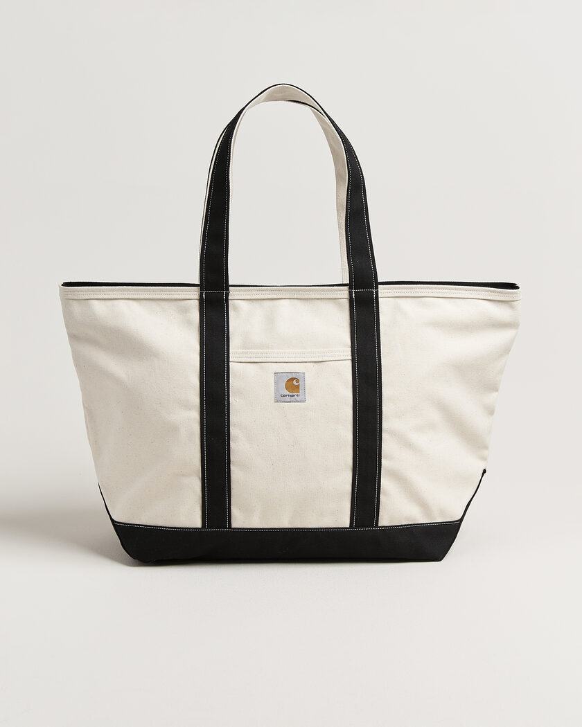 Carhartt WIP Canvas Beach Tote Natural/Black – Vit