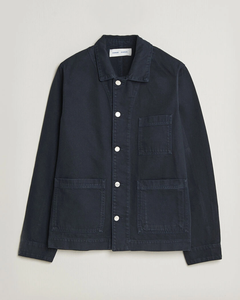 Samsøe Samsøe New Worker Overshirt Salute Navy – Blå