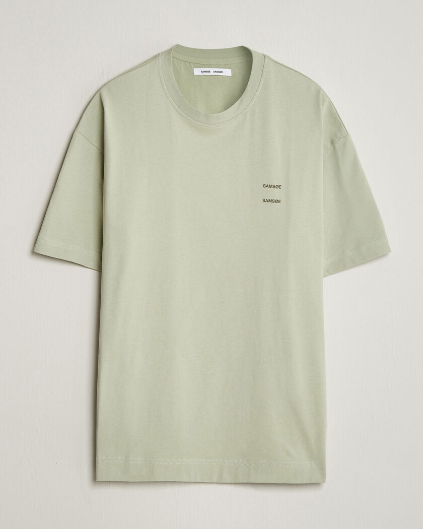 Samsøe Samsøe Joel Organic Cotton T-Shirt Desert Sage – Grön