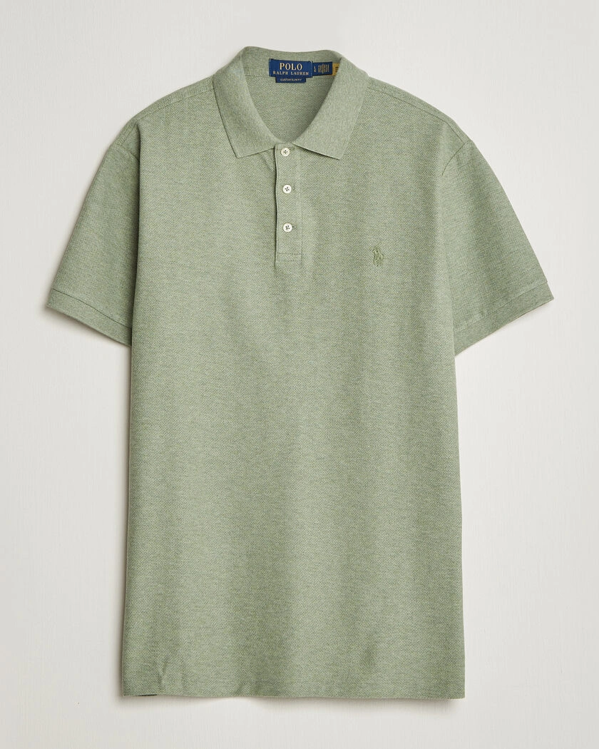 Polo Ralph Lauren Honeycomb Texture Polo Greenery Heather – Grön