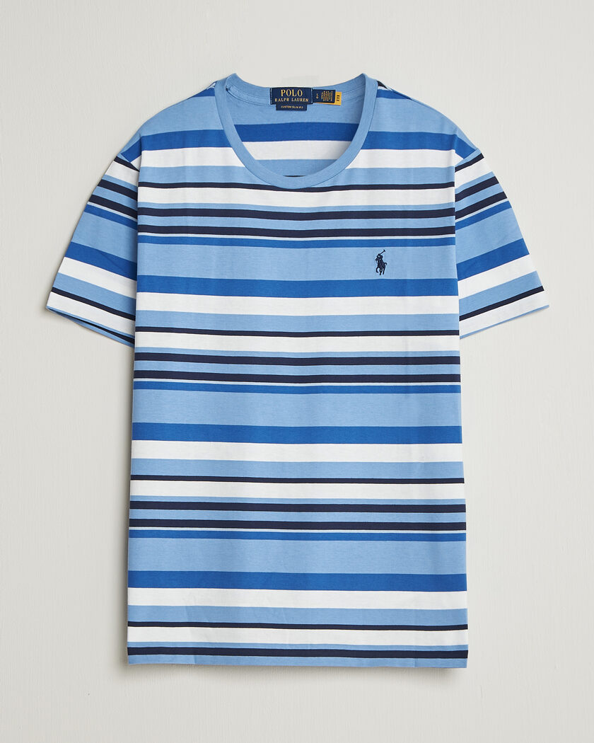Polo Ralph Lauren Crew Neck Striped T-shirt Bristol Blue Multi – Flerfärgad