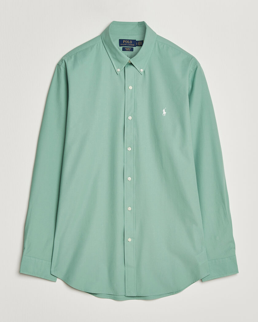 Polo Ralph Lauren Custom Fit Poplin Shirt Faded Mint – Grön