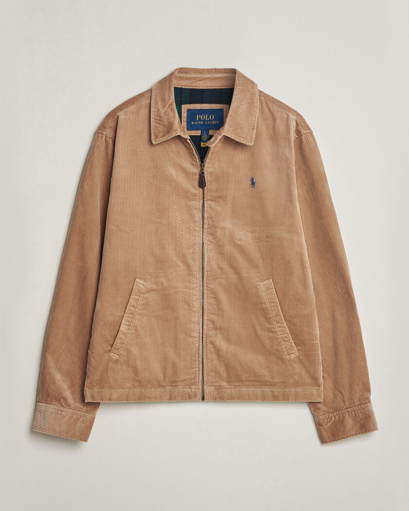 Polo Ralph Lauren Wale Corduroy Windbreaker Vintage Khaki – Beige