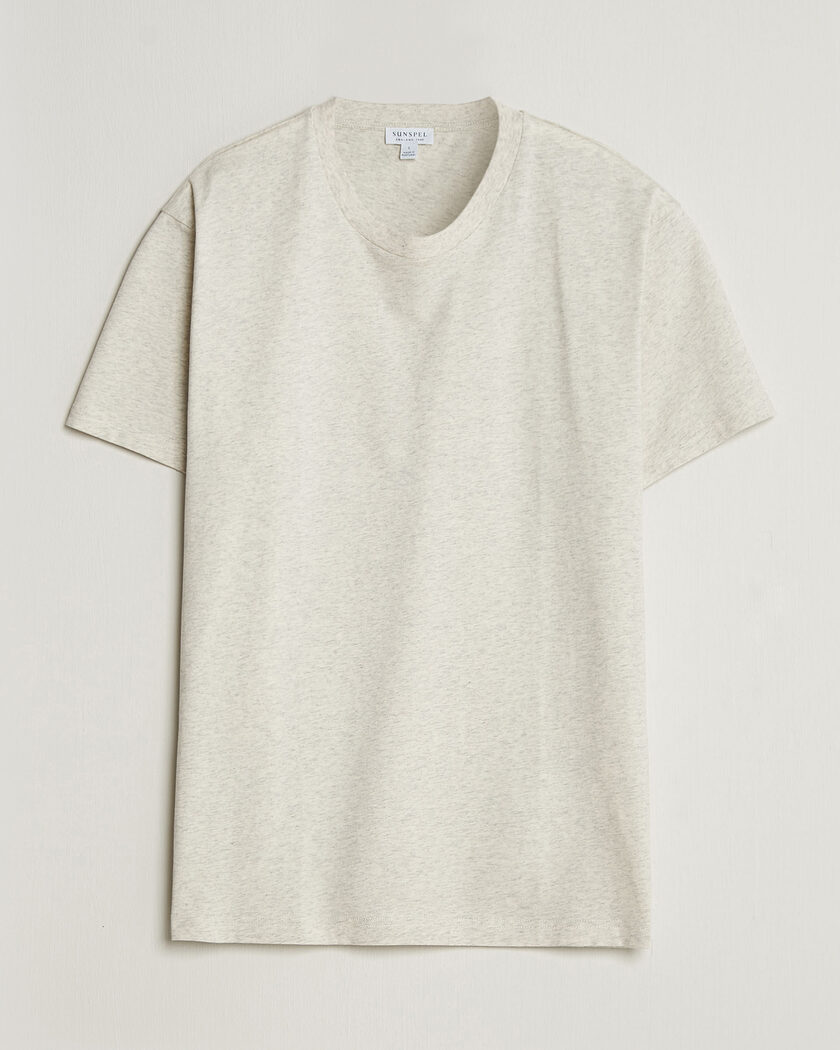 Sunspel Riviera Midweight T-Shirt Archive White – Vit