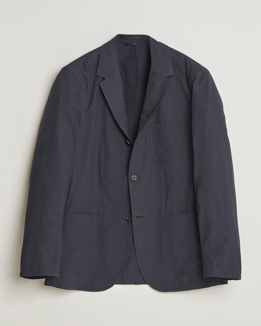 Sunspel Lightweight Poplin Jacket Blazer Navy – Blå