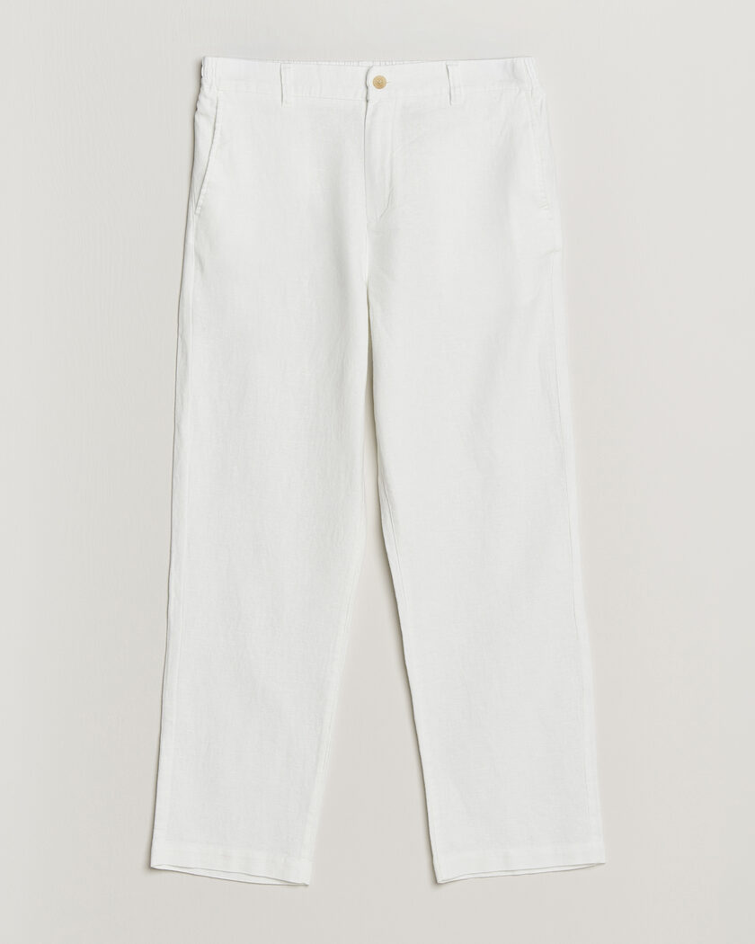 Les Deux Linen Comfort Suit Pants White – Vit