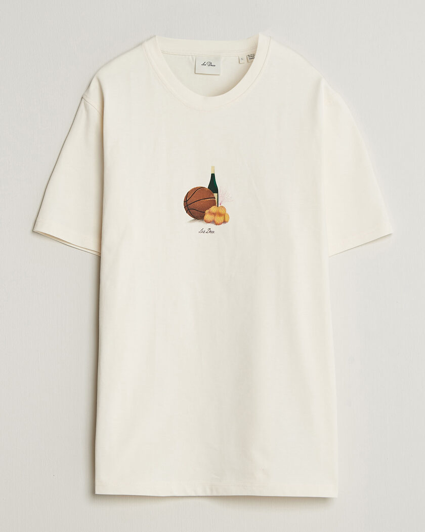 Les Deux Lemons Printed T-Shirt Eggnog White – Vit
