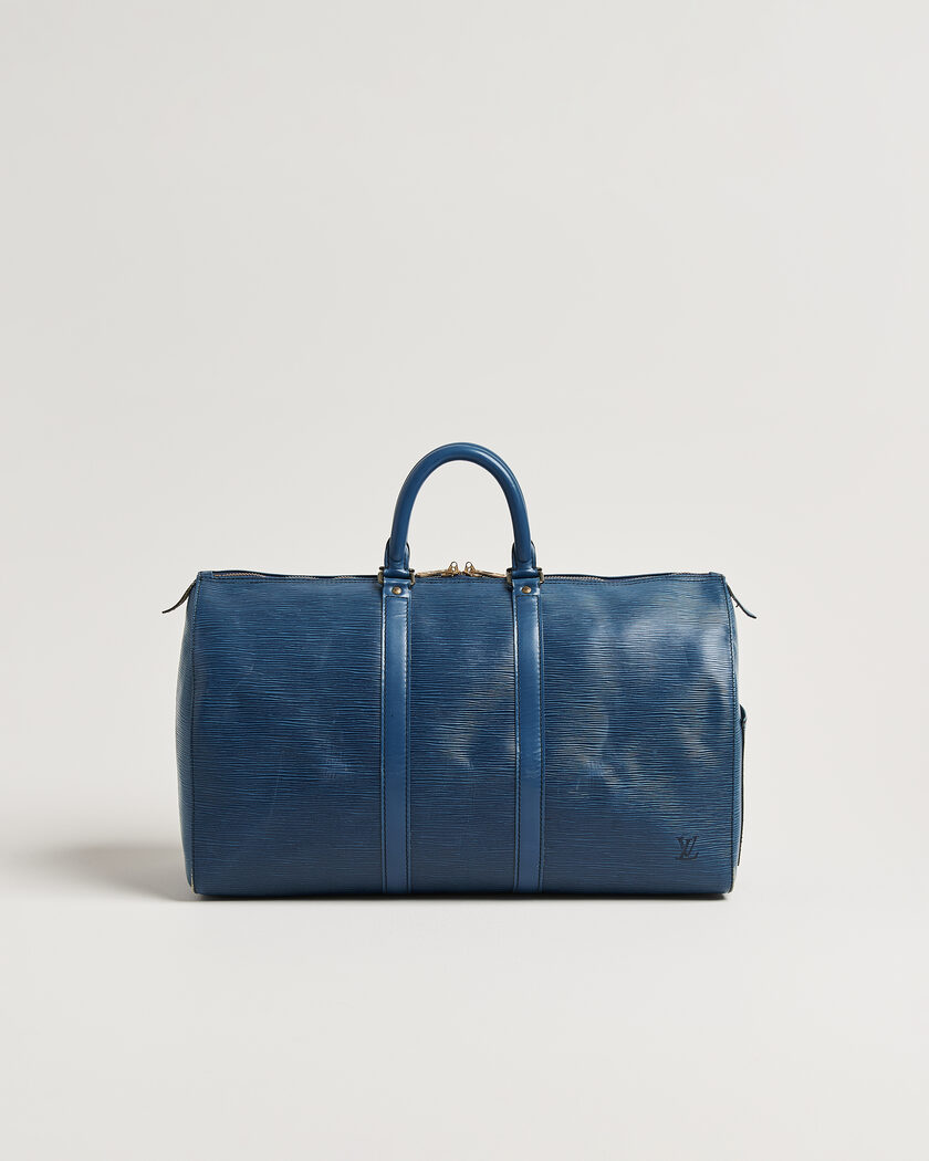 Louis Vuitton Pre-Owned Keepall 45 Epi Leather Blue – Blå