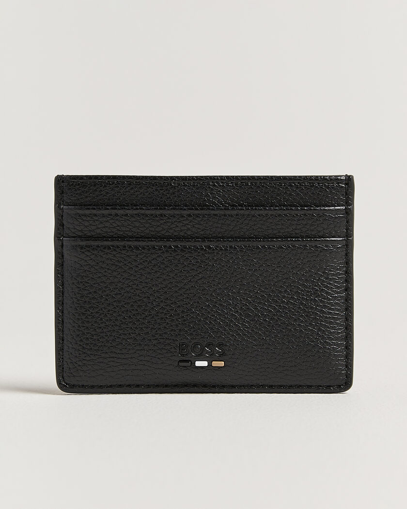 BOSS BLACK Ray Leather Card Holder Black – Svart