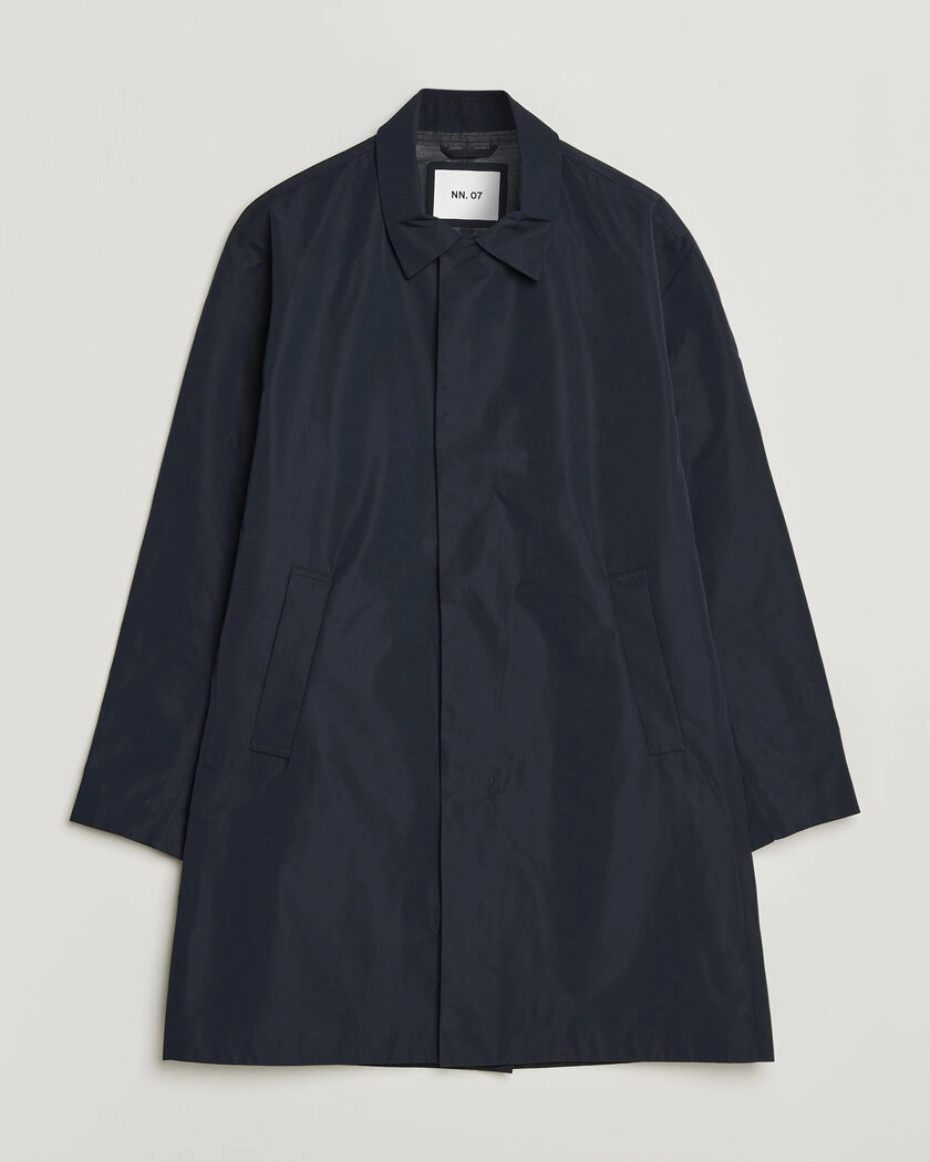 NN07 Steve Technical Coat Deep Navy – Blå