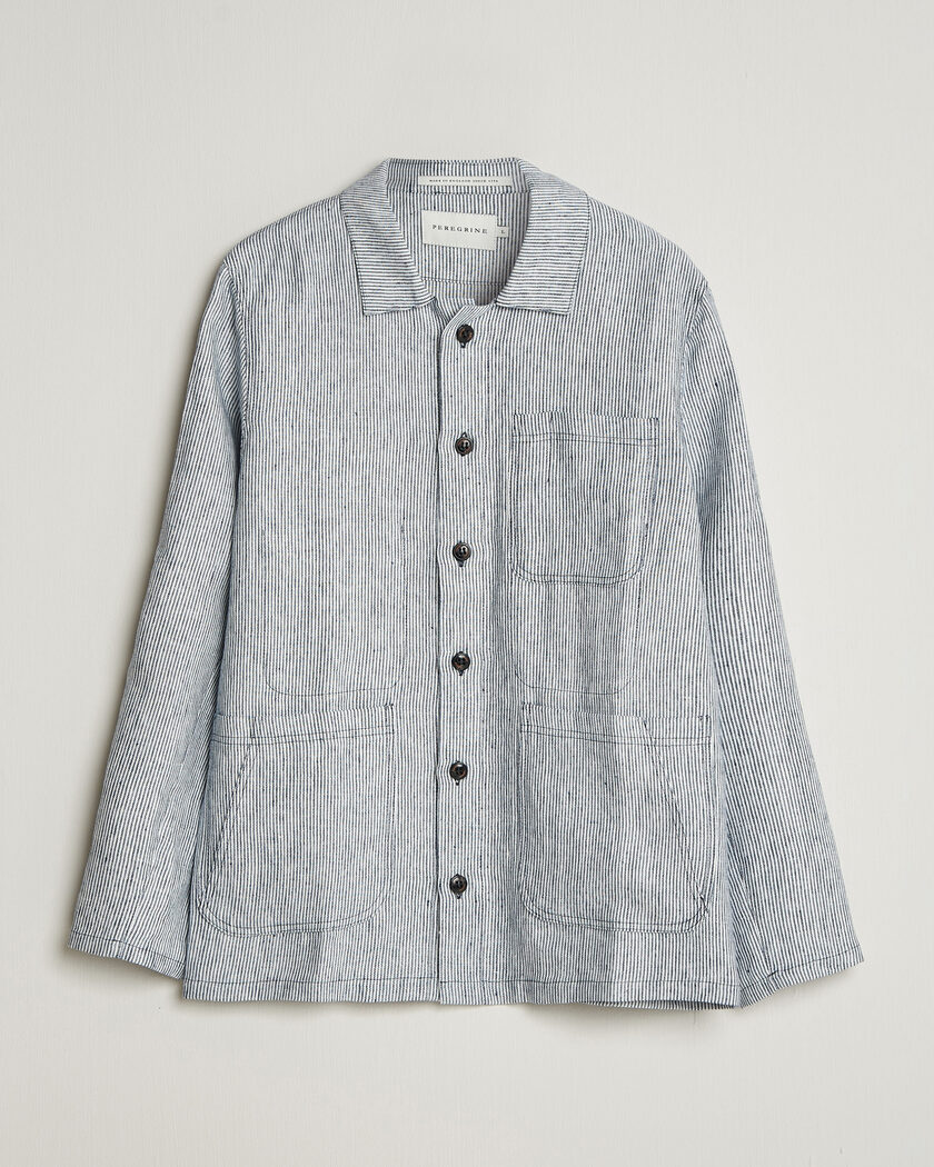 Peregrine Windsor Linen Shacket Navy Stripe – Övrigt