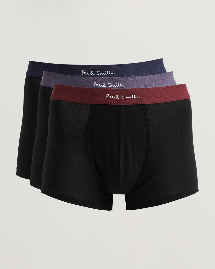 Paul Smith 3-Pack Trunk Black – Svart