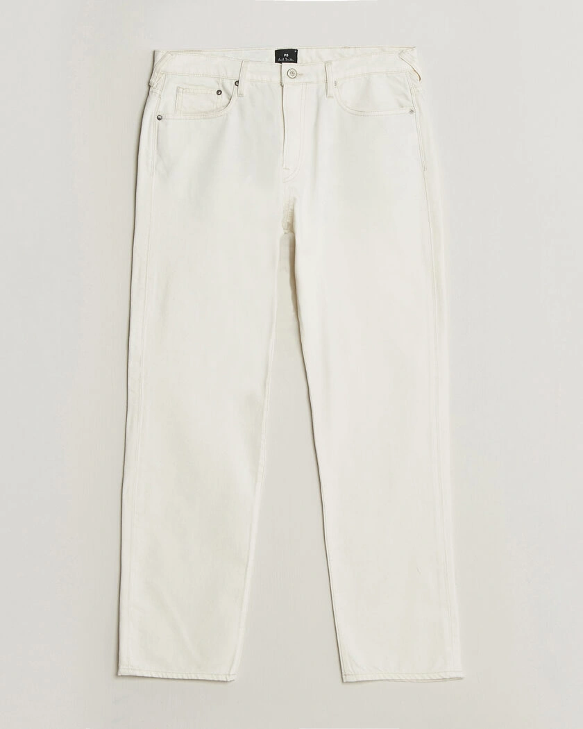 PS Paul Smith Relaxed Tapered Fit Jeans Off White – Vit