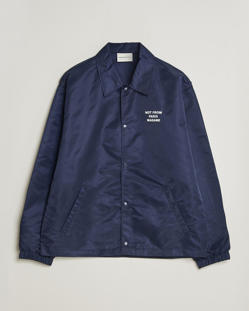 Drôle de Monsieur La Veste Slogan Jacket Navy – Blå