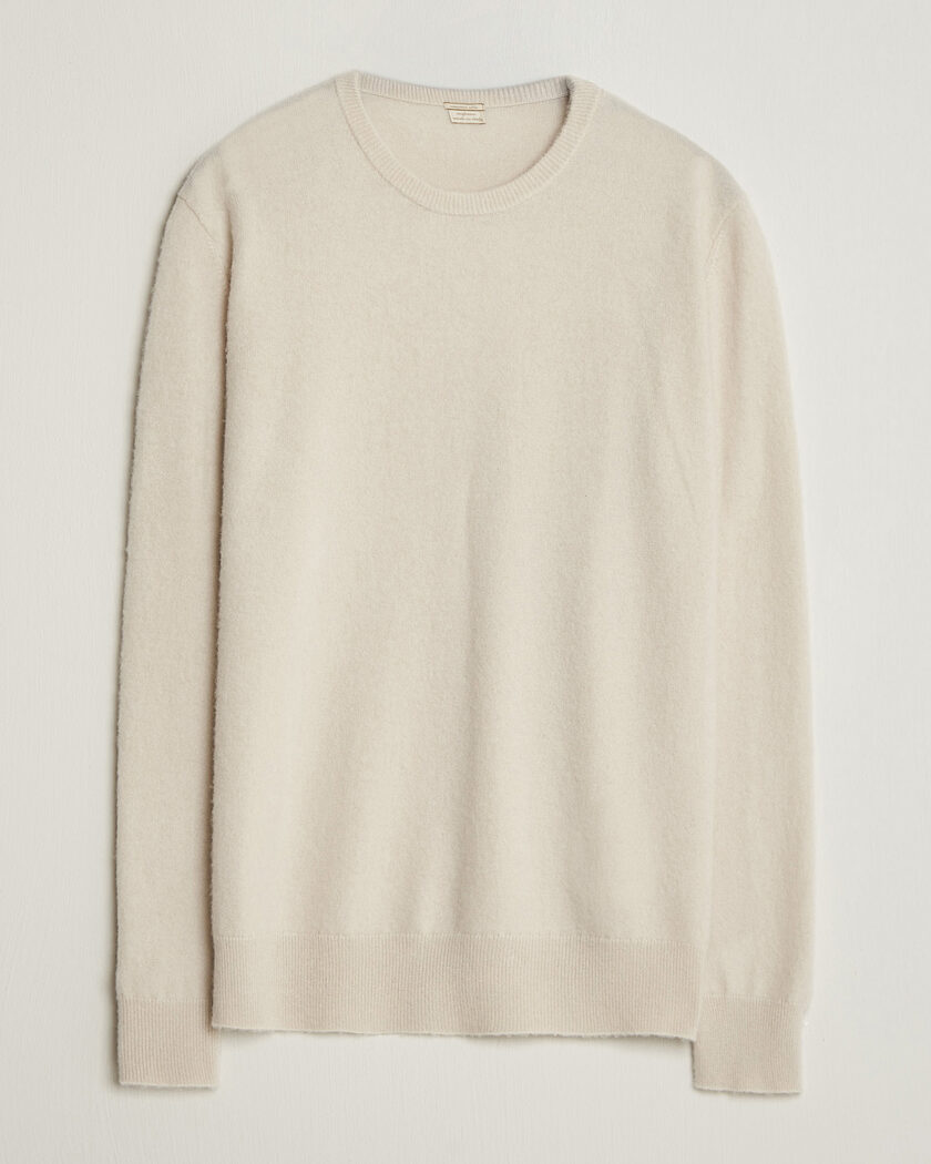 Massimo Alba Kane Brushed Cashmere Sweater Magnolia – Beige