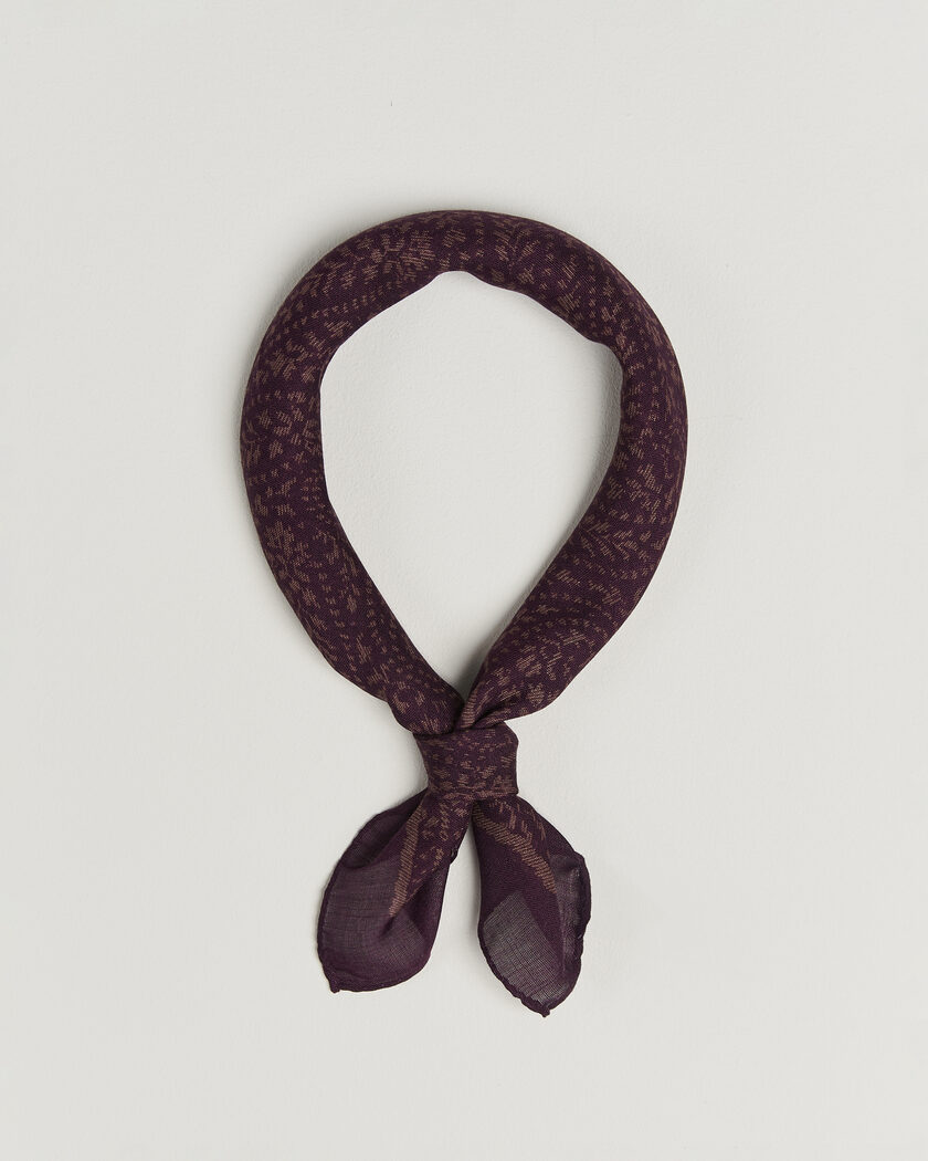 Massimo Alba Cashmere/Silk Bandana Burgundy – Röd