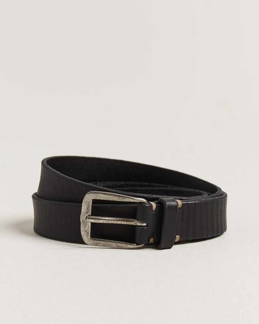 Massimo Alba Budapest Belt Black Calf – Svart