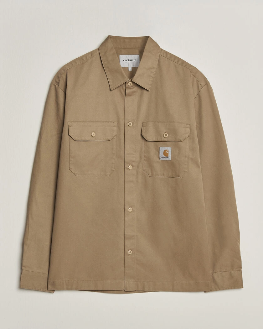 Carhartt WIP Craft Twill Shirt Leather – Brun