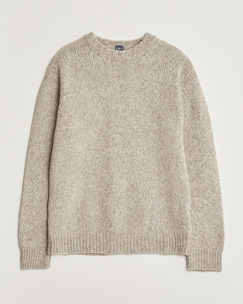 Fedeli Yak Blend Sweater Beige Melange – Beige