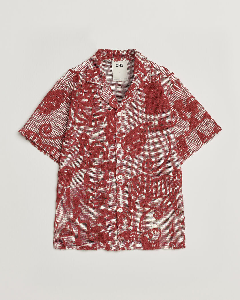OAS Arcano Cuba Short Sleeve Shirt Red – Röd