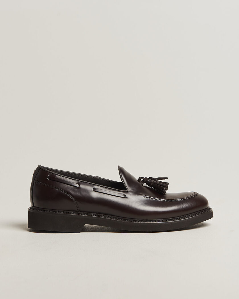 Canali Tassel Loafers Dark Brown Calf – Brun