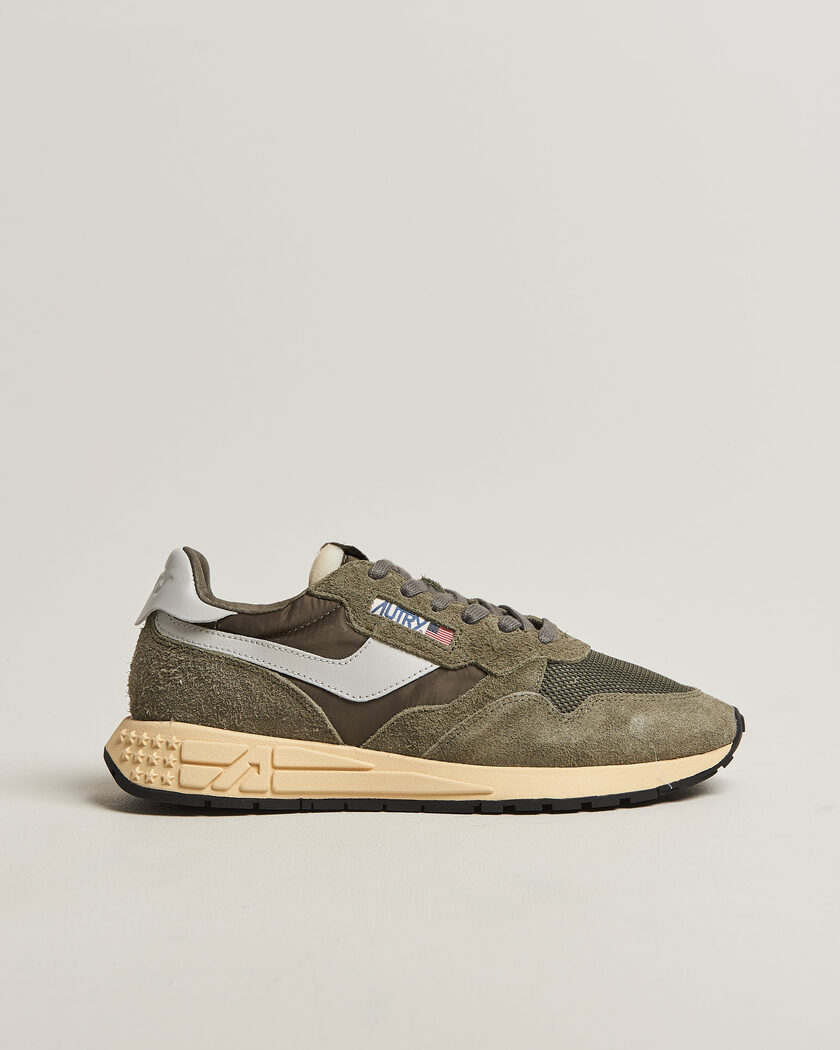 Autry Reelwind Running Sneaker Olive Night/Grey – Grön