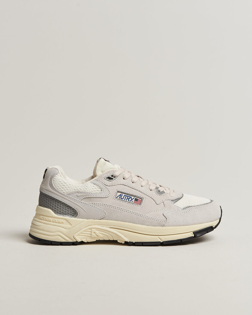 Autry Hyperway Low Suede Running Sneaker Light Grey – Grå