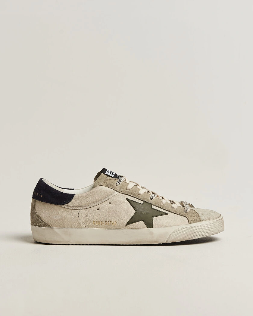 Golden Goose Super-Star Sneakers Cream/Grey – Vit