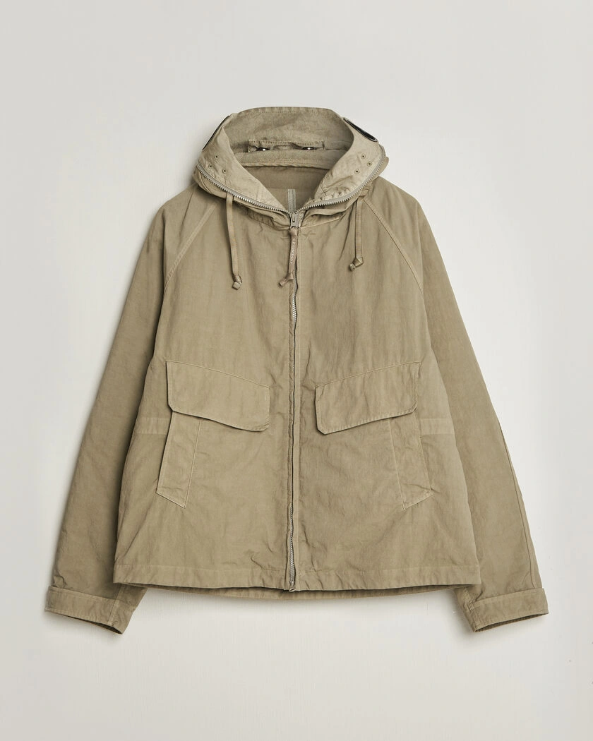  C.P. Company Heavy Nylon Twill Down Padded Jacket Light Grey – Grå