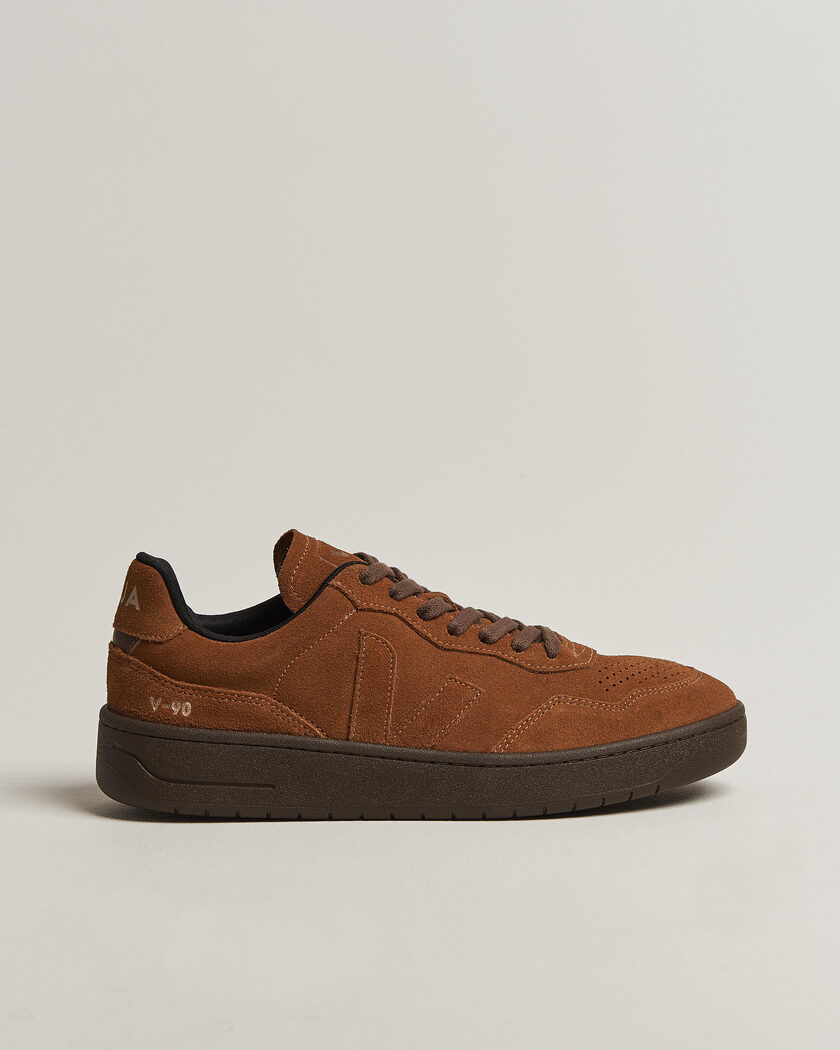 Veja V-90 Suede Sneaker Full Cognac/Eagle – Brun