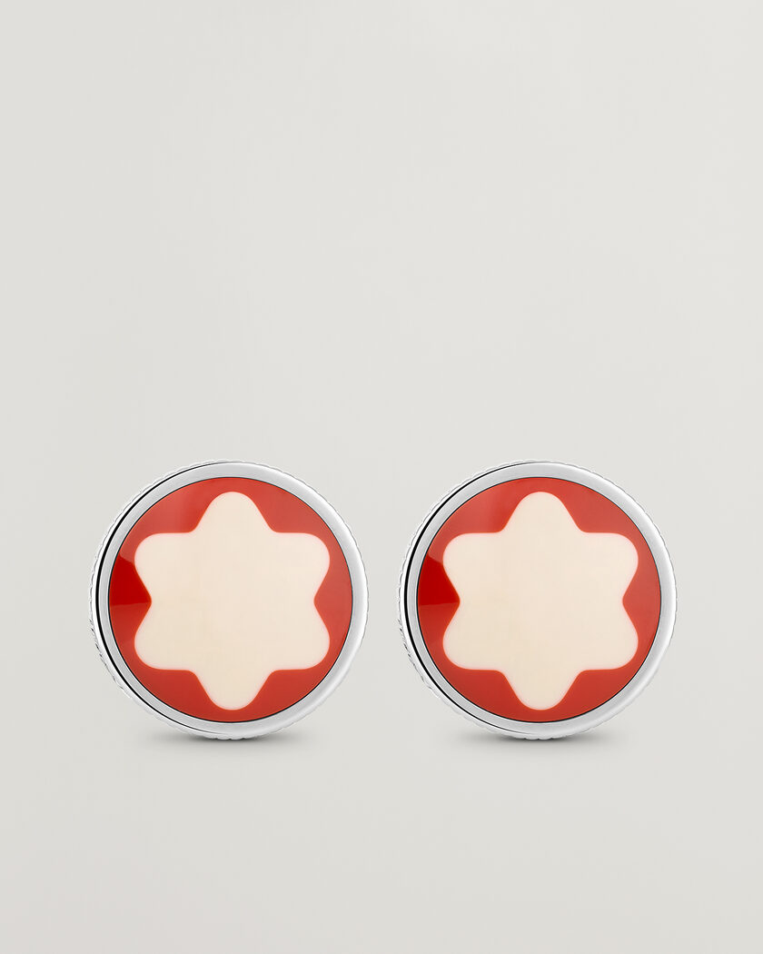 Montblanc Cufflinks Heritage Rouge et Noir  – Silver