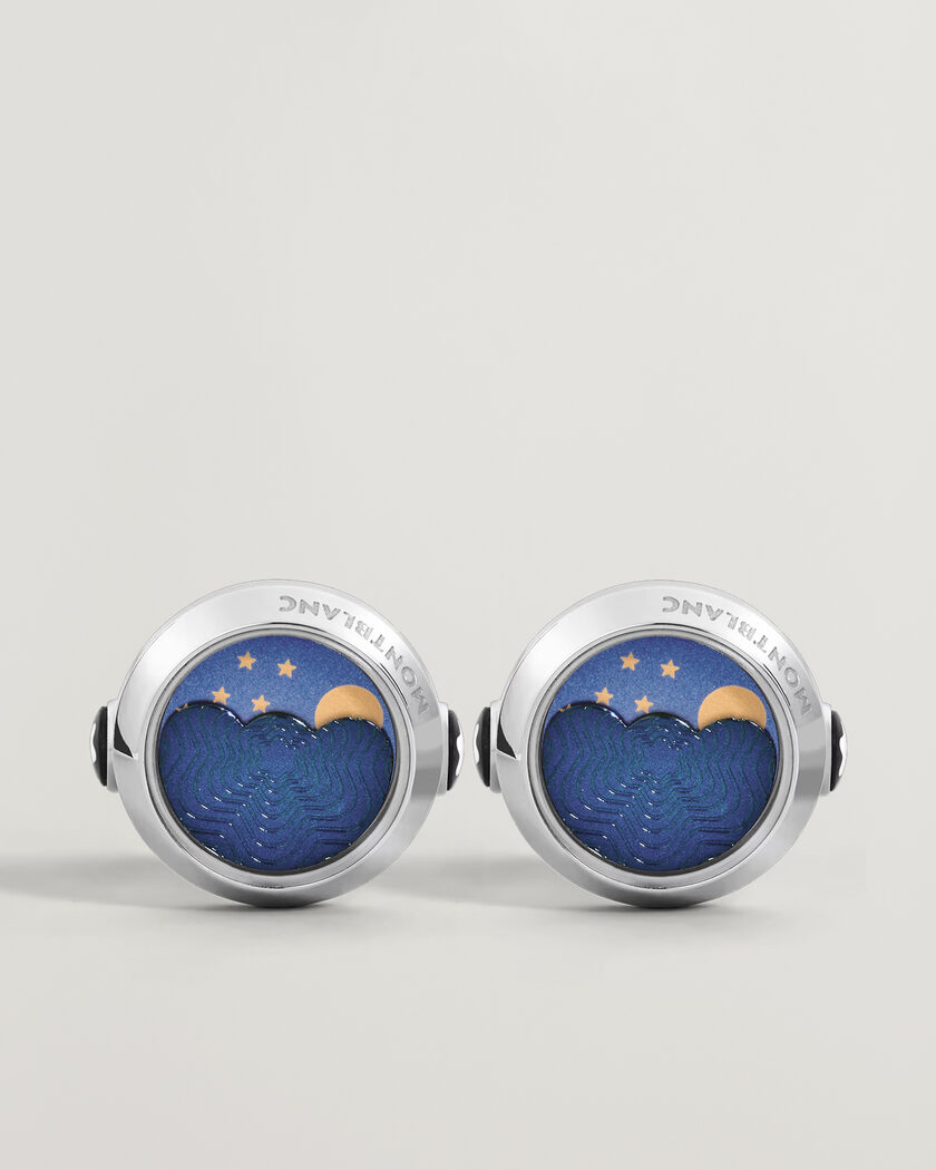 Montblanc Cufflinks Moonphase Movement  – Silver