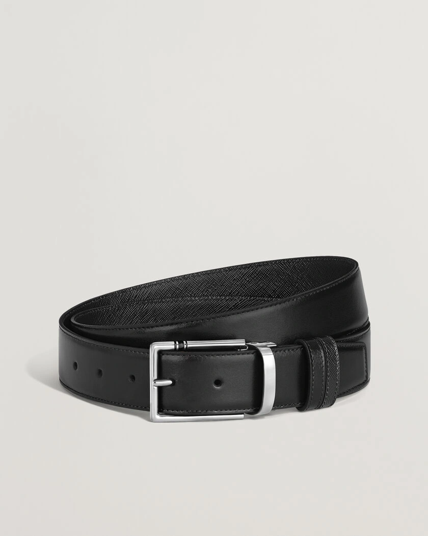 Montblanc 35mm Reversible Calf/Sartorial Belt Black – Svart