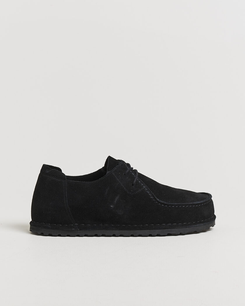BIRKENSTOCK Utti Lace Loafer Black Suede – Svart