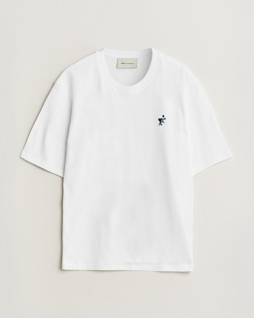 AMI Tulip Logo T-Shirt White – Vit