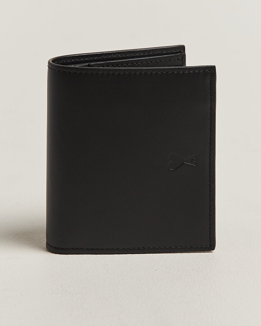 AMI Tonal Heart Logo Wallet Black – Svart