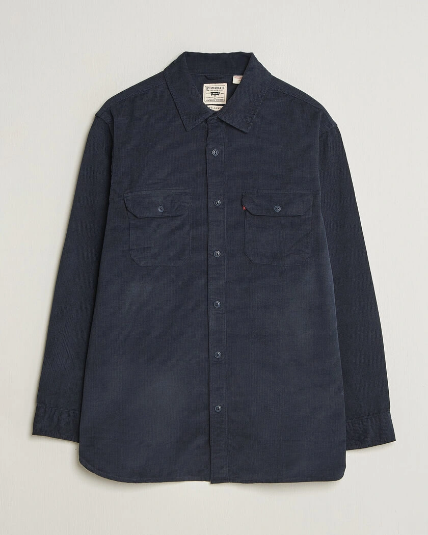 Levi's Jackson Corduroy Worker Shirt Nightfall Navy – Blå