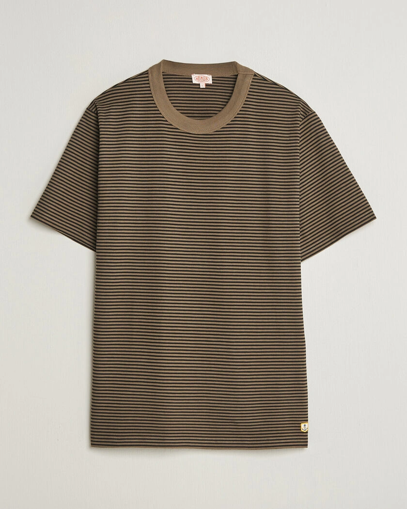 Armor-lux Héritage Callac Striped T-Shirt Olive/Black – Flerfärgad