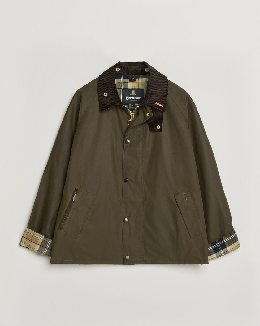 Barbour Lifestyle Icons Transport Wax Jacket Brown – Brun