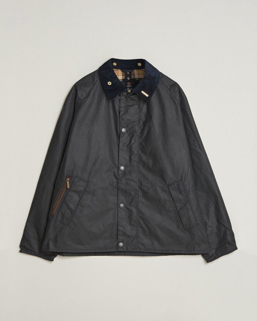 Barbour Lifestyle Icons Transport Wax Jacket Navy – Blå