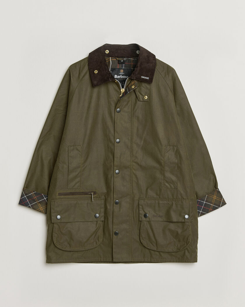 Barbour Lifestyle Icons Beaufort Wax Jacket Beech – Grön
