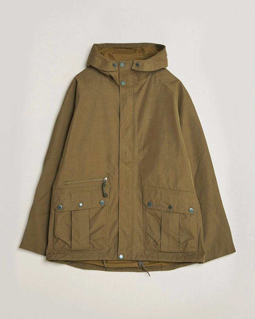 Barbour Lifestyle Re-Engineered Aikwood Waterproof Jacket Beech – Grön