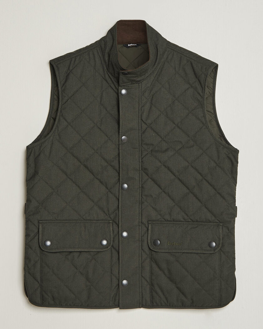 Barbour Lifestyle Lux Lowerdale Gilet Dark Sage – Grön