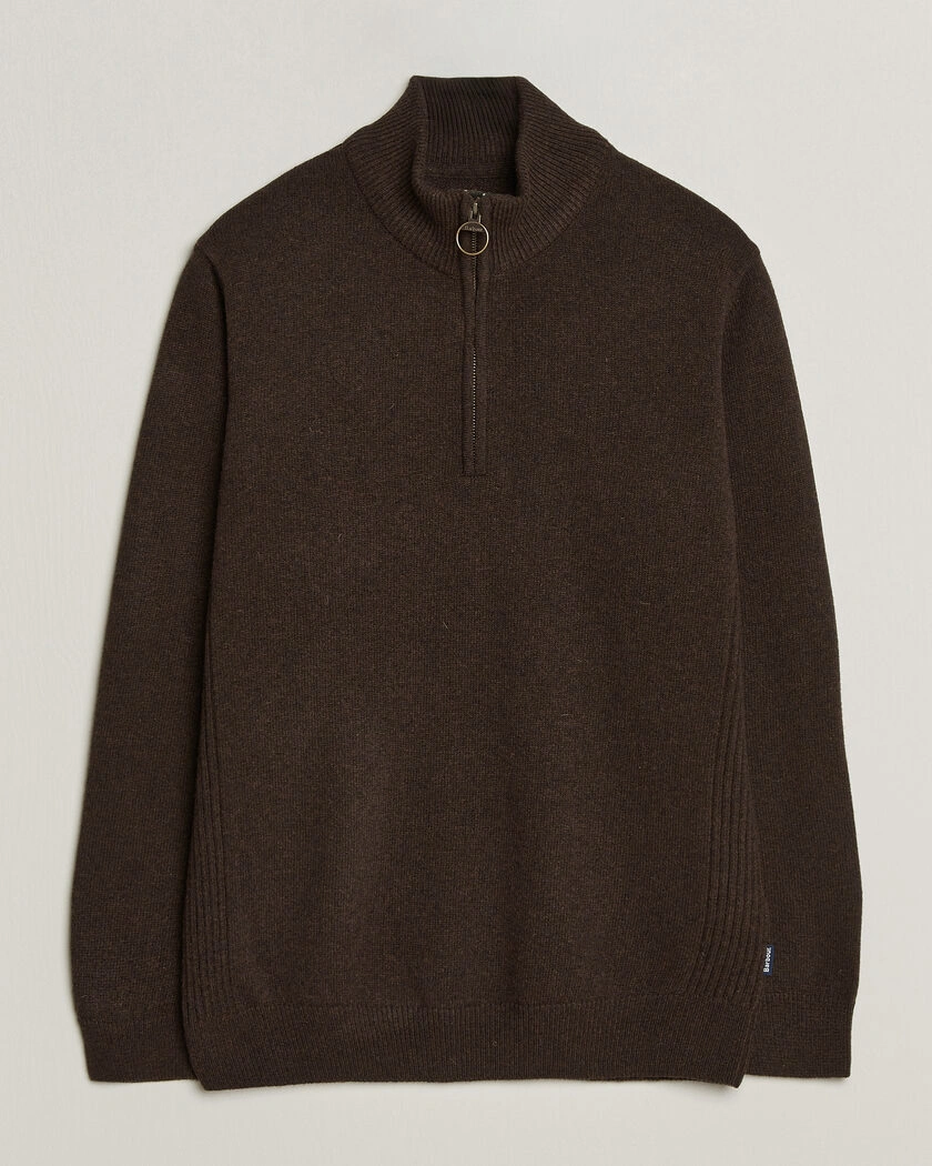 Barbour Lifestyle Holden Half Zip Dark Oak – Brun