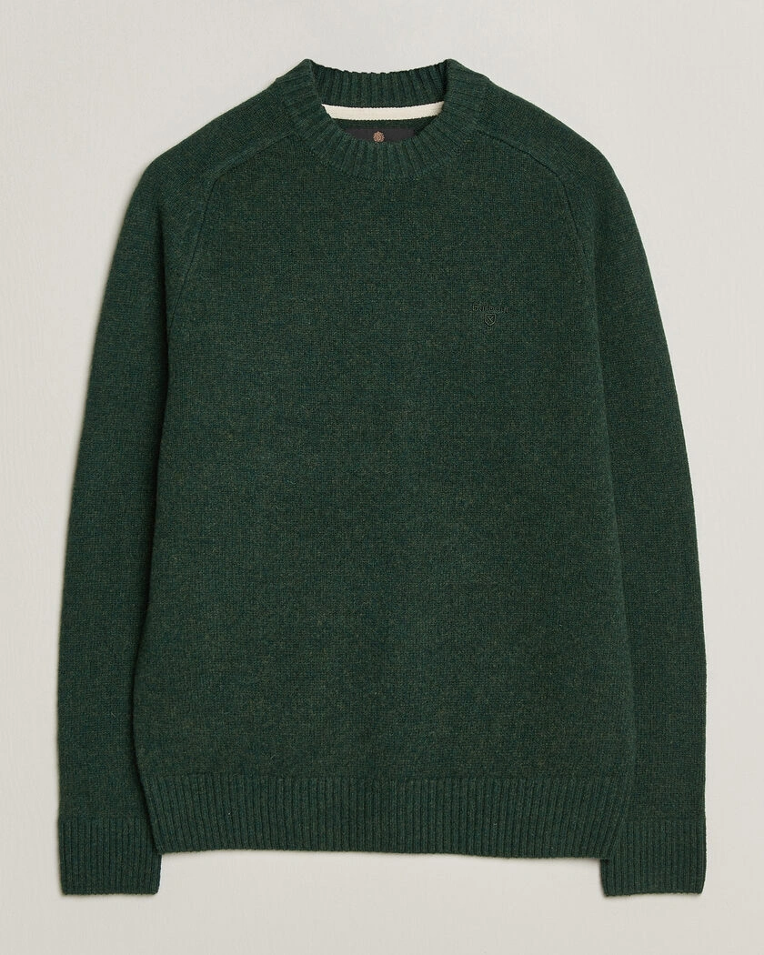Barbour Lifestyle Newtown Lambswool Crewneck Sage – Grön
