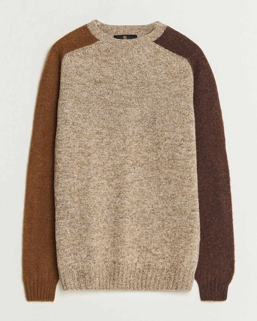 Barbour Lifestyle Scottish Made Block Colour Crew Light Stone – Beige