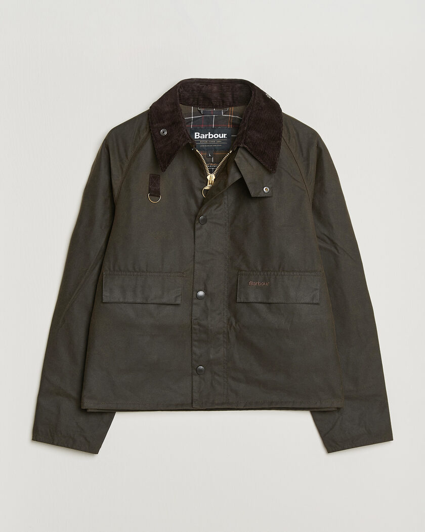 Barbour Heritage Spey Wax Jacket Olive – Grön
